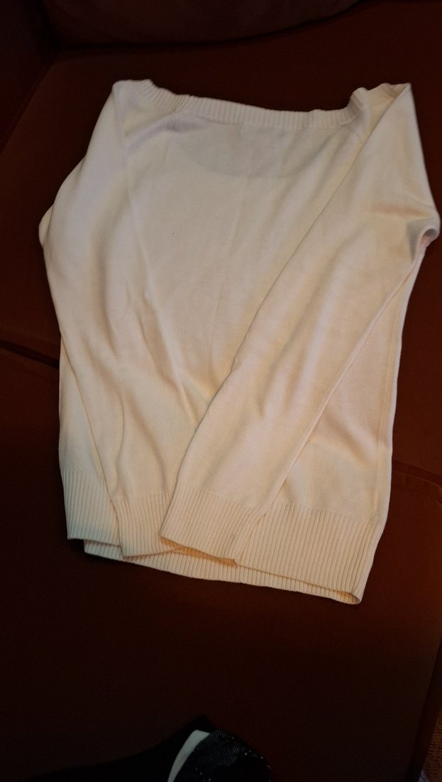 Beyaz Kadın Triko Kazak - Görsel 4