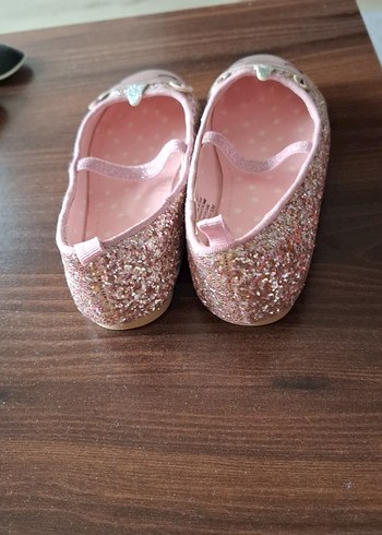 Kız Çocuk Pembe Nakışlı Tokalı Babet - Görsel 3