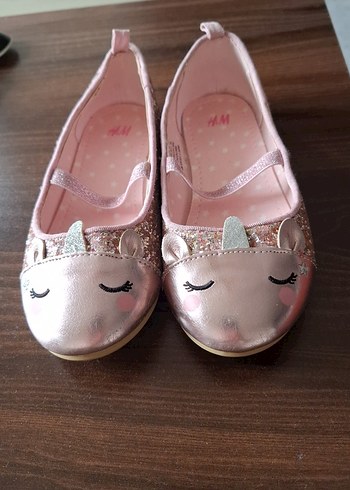 Kız Çocuk Pembe Nakışlı Tokalı Babet - Görsel 2