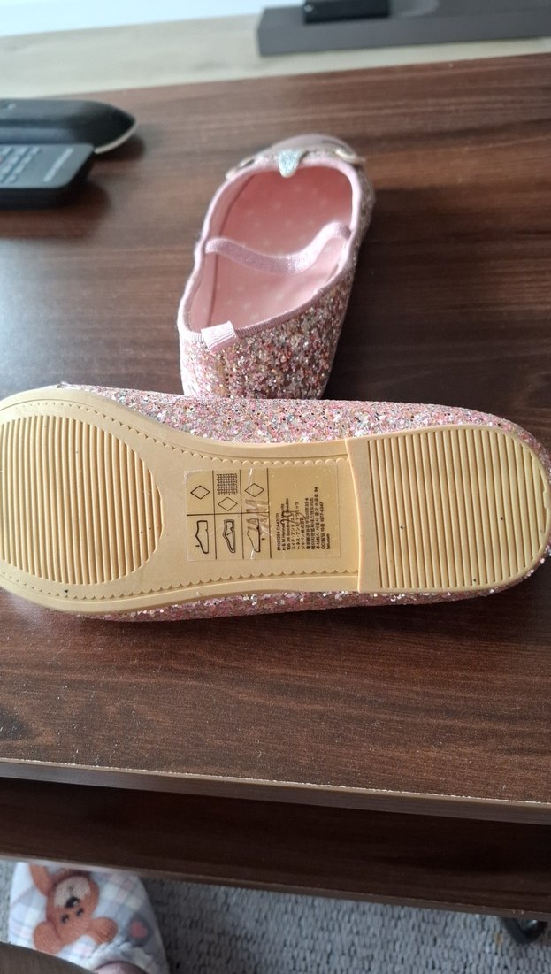 Kız Çocuk Pembe Nakışlı Tokalı Babet - Görsel 4