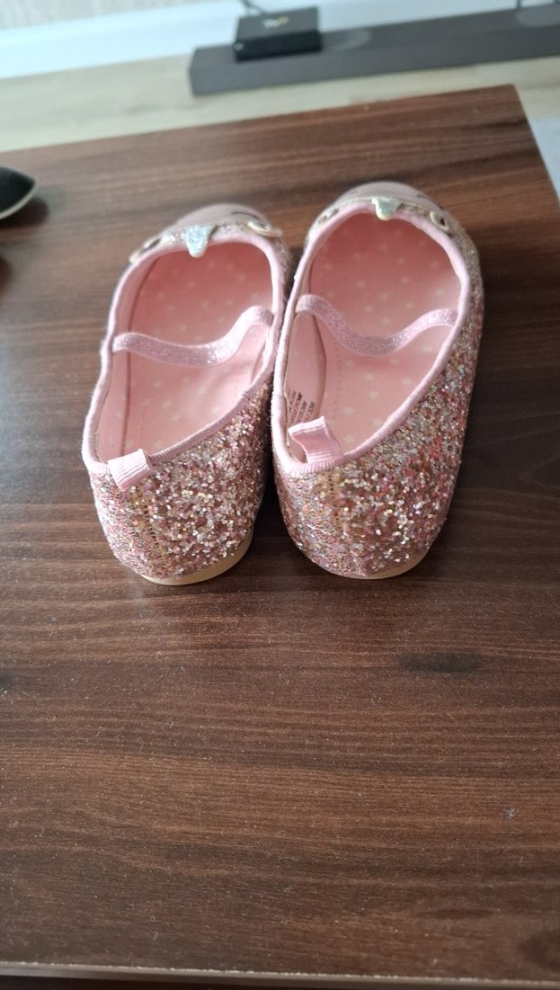 Kız Çocuk Pembe Nakışlı Tokalı Babet - Görsel 3