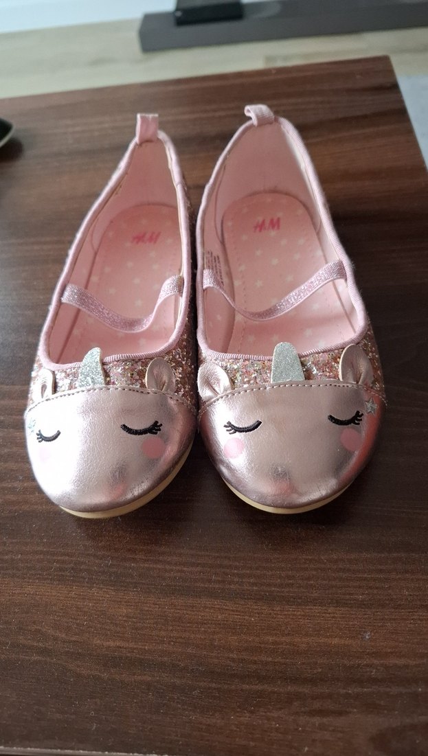 Kız Çocuk Pembe Nakışlı Tokalı Babet - Görsel 2