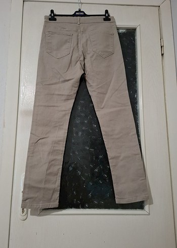 Bej Regular Fit Kemerli Erkek Pantolon - Görsel 3