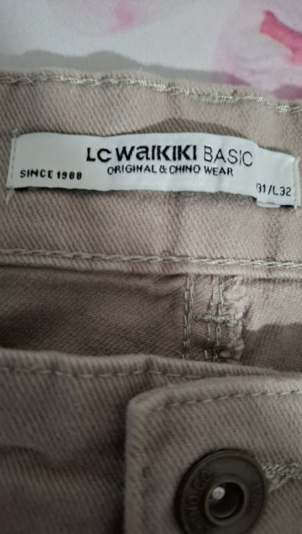 Bej Regular Fit Kemerli Erkek Pantolon - Görsel 4