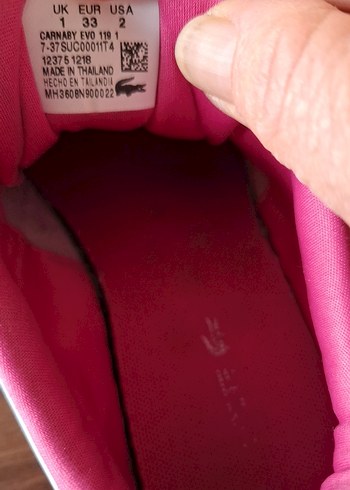 Pembe Baskılı Bağcıklı Kız çocuk spor ayakkabı - Görsel 5