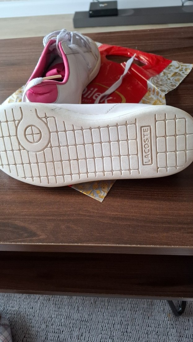 Pembe Baskılı Bağcıklı Kız çocuk spor ayakkabı - Görsel 4