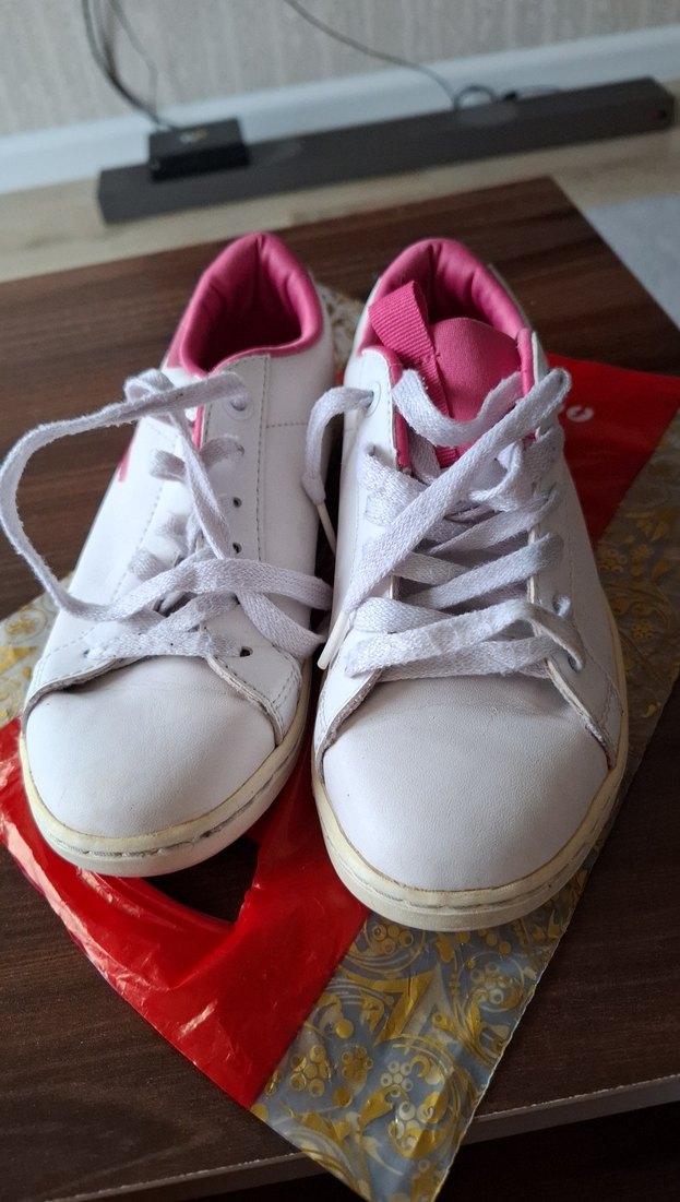 Pembe Baskılı Bağcıklı Kız çocuk spor ayakkabı - Görsel 2