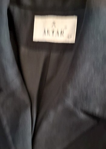 Siyah Süet Düğmeli Kadın Blazer Ceket - Görsel 4