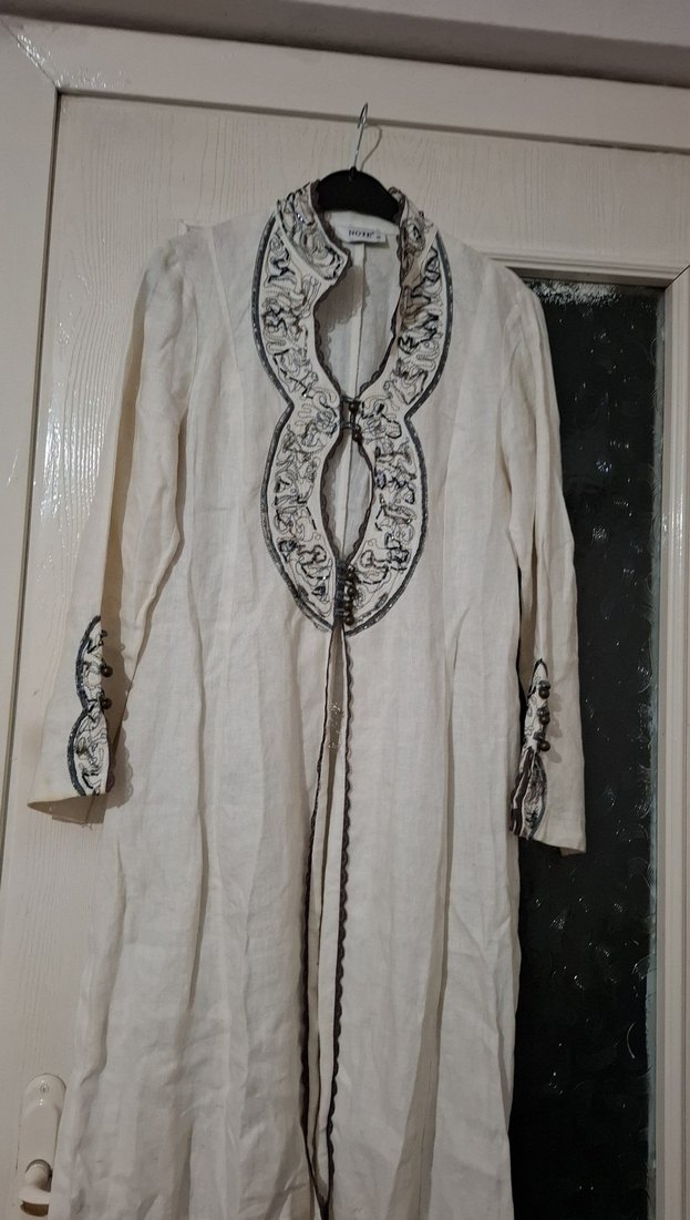 Uzun Kollu Nakışlı Bohem Kadın Tunik - Görsel 2