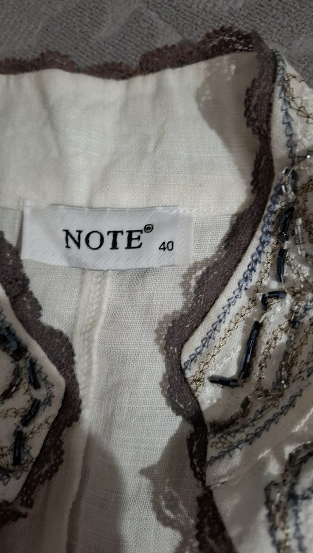 Uzun Kollu Nakışlı Bohem Kadın Tunik - Görsel 5