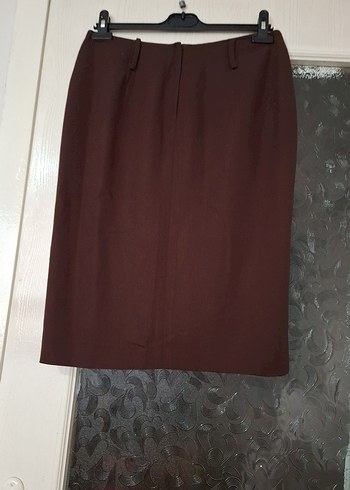 Kahverengi Midi Kadın Etek - Görsel 3