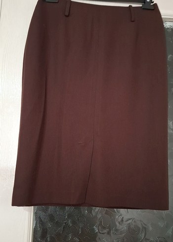 Kahverengi Midi Kadın Etek - Görsel 2