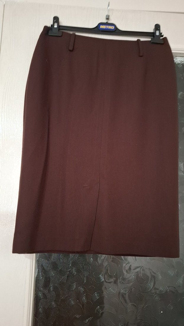 Kahverengi Midi Kadın Etek - Görsel 2