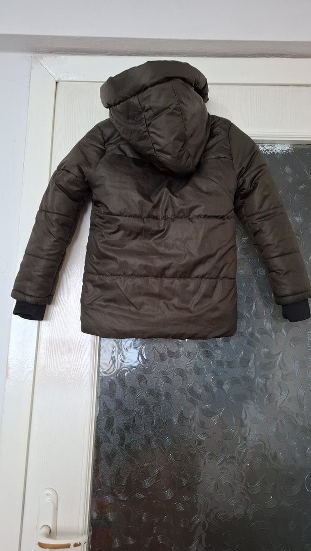 Erkek Çocuk Kahverengi Fermuarlı Mont - Görsel 2