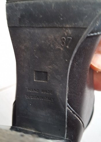 Tokalı Siyah Deri Kadın Bot - Görsel 5