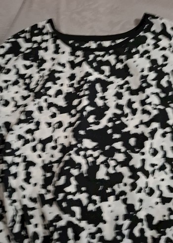 Gri Batik Desenli Kadın bluz - Görsel 3