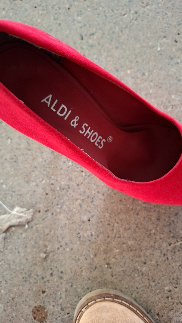 Kırmızı Süet Yüksek Topuklu Stiletto - Görsel 4