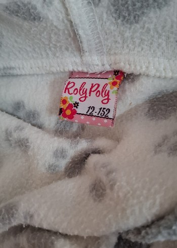 Kız Çocuk Gri Desenli Bornoz - Görsel 5