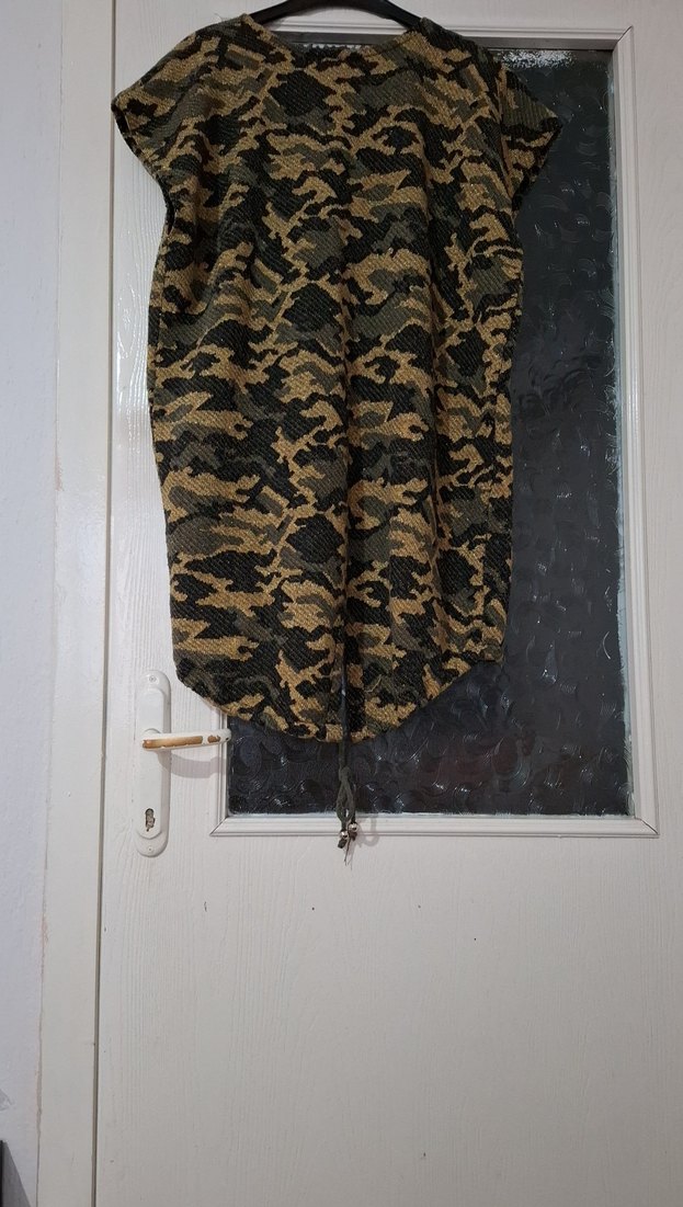 Kolsuz Kamuflaj Desenli Uzun yelek - Görsel 5