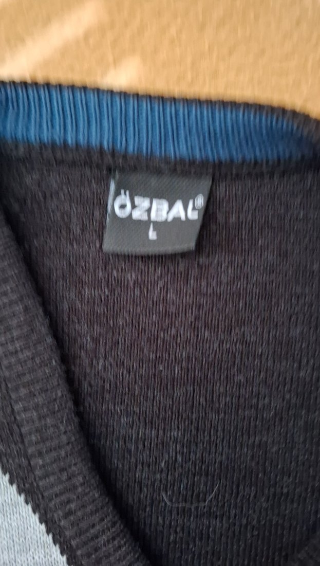 Baklava desenli erkek süveter - Görsel 3