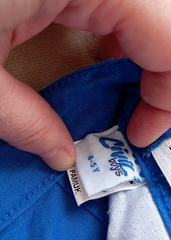4 Yaş Beden Düğmeli Mavi Erkek Denim pantolon