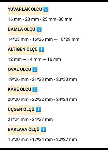 Kolye ucu, küpe ucu kalıpları 10 ADET
