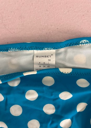 Penti Mavi Puantiyeli Bağcıklı Bikini Altı