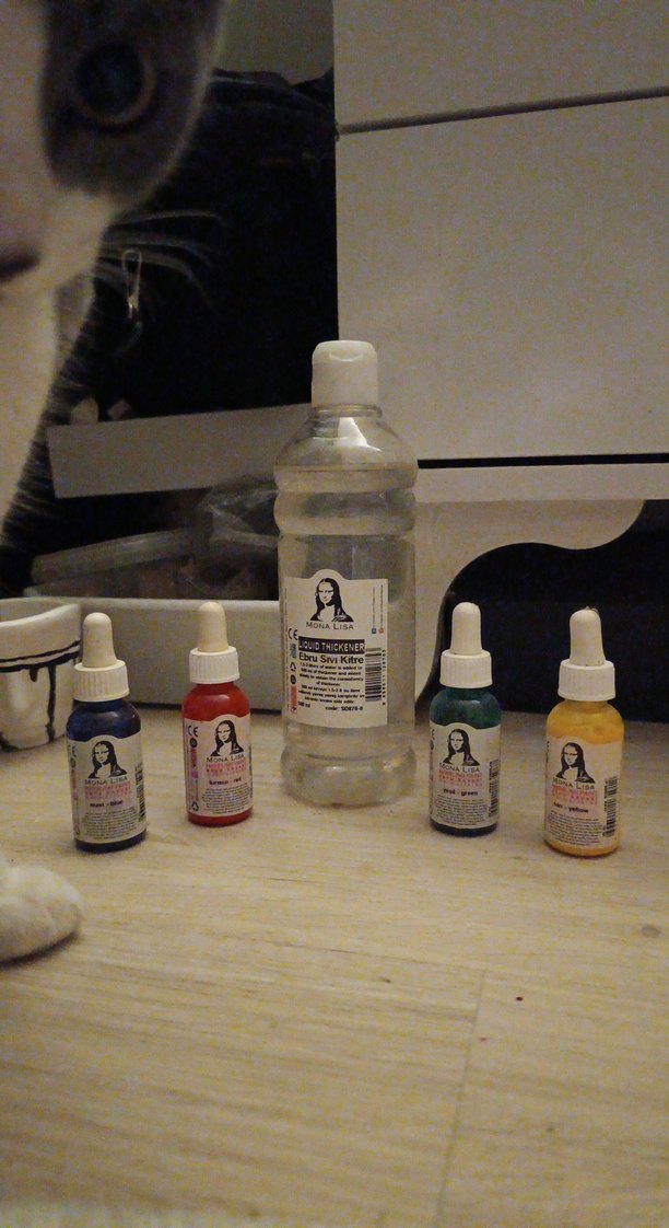 Ebru Sanatı Boyası Seti 4 Renk ve Kitre Sıvısı - Görsel 4