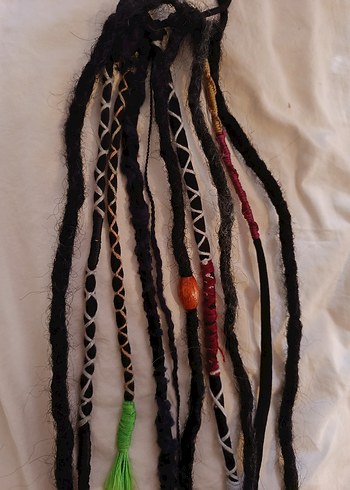 Rasta Bohem Çok Renkli Saç Aksesuarı