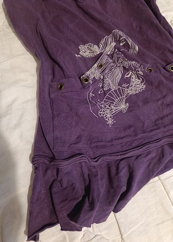 s Beden Mor, Kapüşonlu Bluz T-shirt