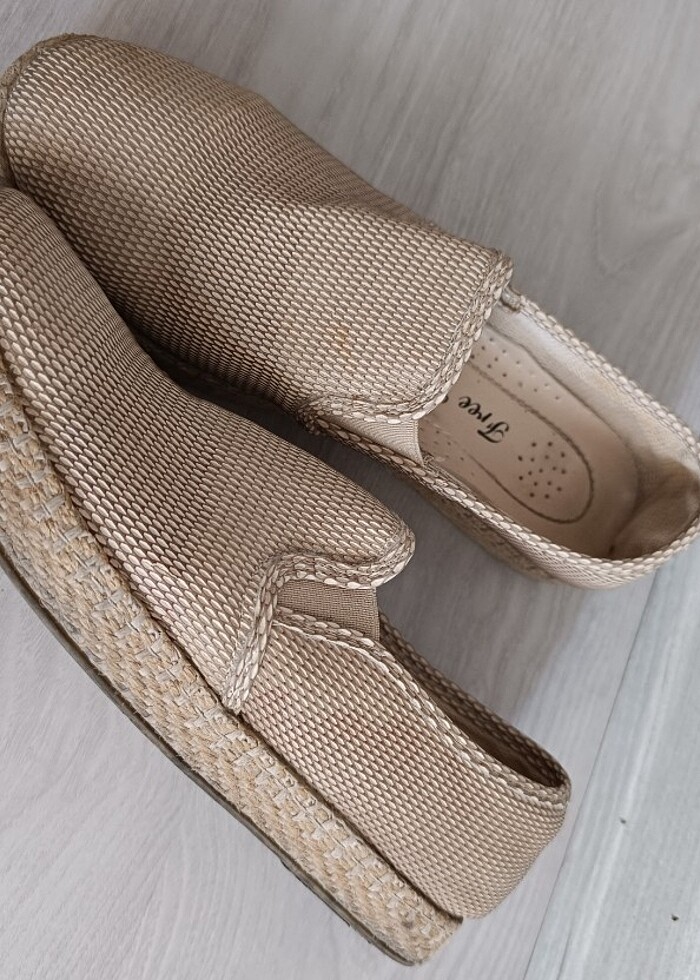 GÜNLÜK KETEN ESPADRİL AYAKKABI  - Görsel 3