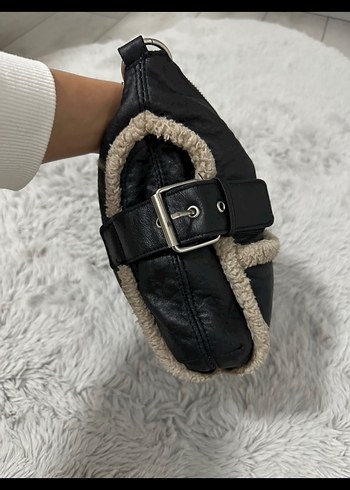 Kürk Detaylı Kadın Çanta - Görsel 3