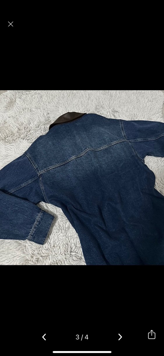 Koton Lacivert Düğmeli Kadın Denim Ceket - Görsel 3