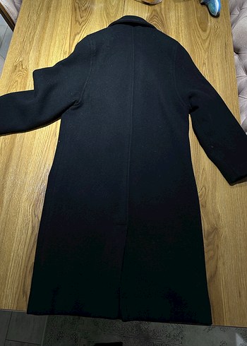 Siyah Çift Düğmeli Kaban - Görsel 3