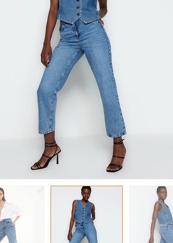 Günlük Kullanım İçin Kadın Kot Pantolon - Görsel 2