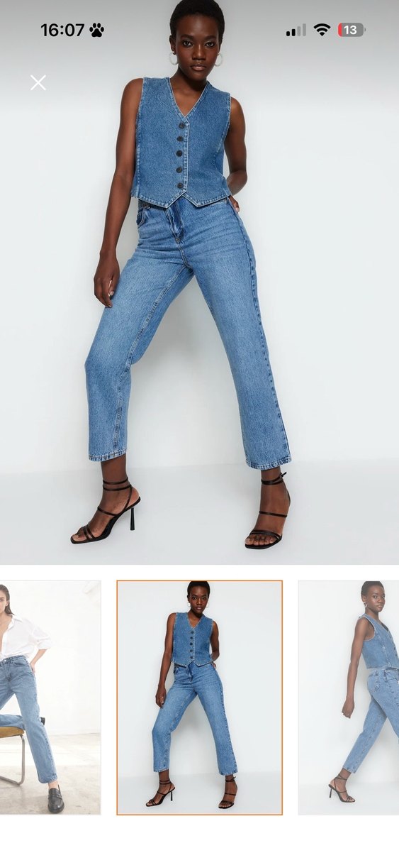 Günlük Kullanım İçin Kadın Kot Pantolon - Görsel 2