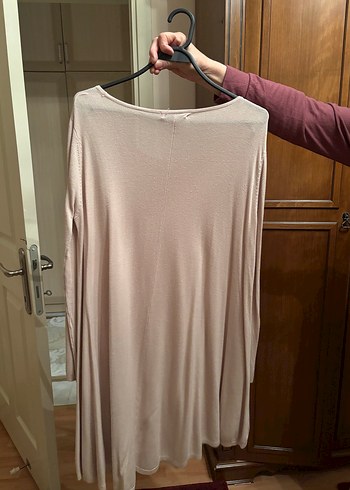 Bej Midi Tunik, Uzun Kollu, Salaş - Görsel 2