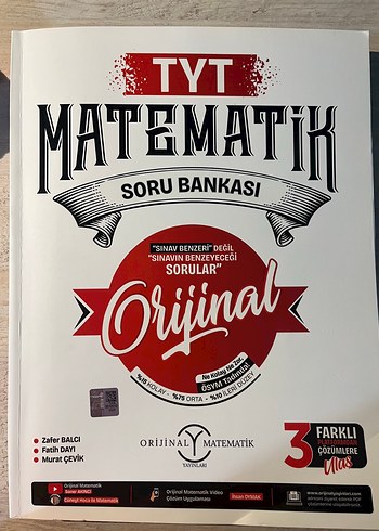 TYT Matematik Soru Bankası Orijinal