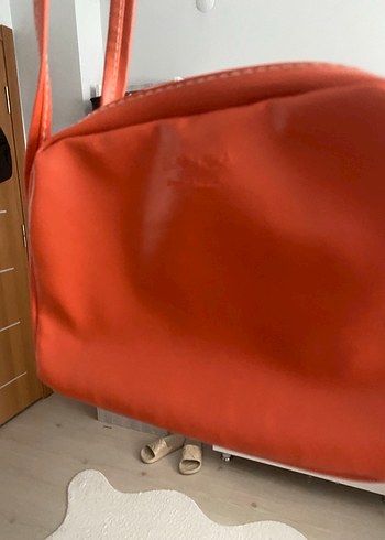 Fermuarlı Deri Kadın Çanta - Görsel 2