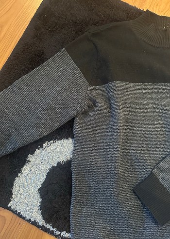 Gri Erkek Örgü Triko Kazak - Görsel 5