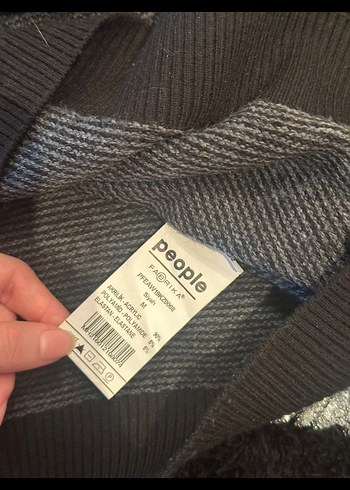 Gri Erkek Triko Bisiklet Yaka Kazak - Görsel 2