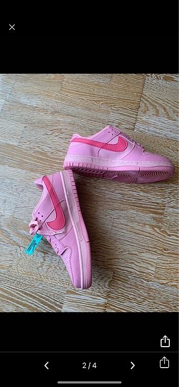 Nike ithal pembe dunk