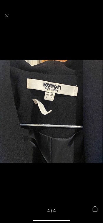 s Beden siyah Renk Blazer elbise