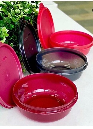 Tupperware şeker kaplar 3lü 