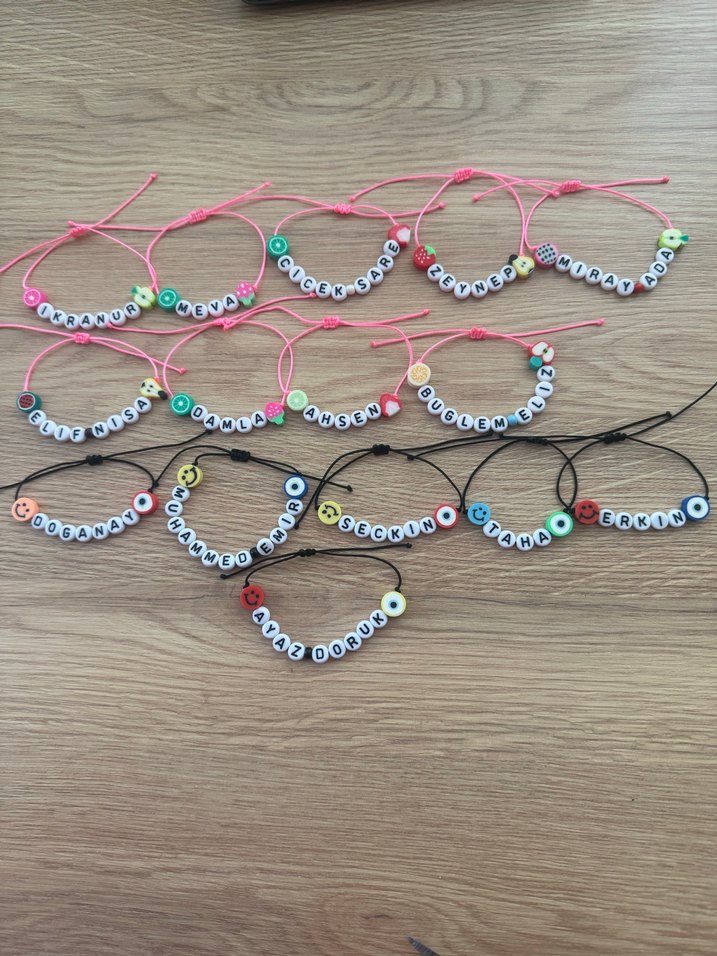 Renkli Boncuklu Çocuk Bileklikleri - Görsel 3