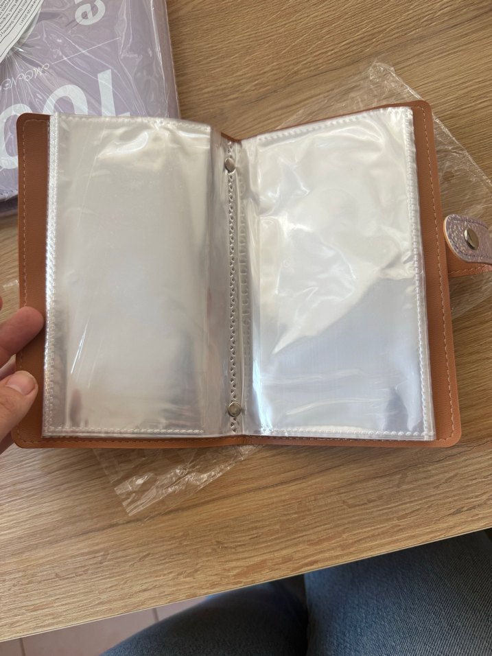 Pembe Parlak Deri Kadın Cüzdan bütce planlayıçı simli - Görsel 4