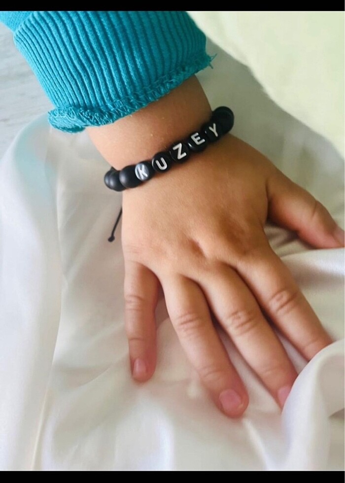 ismi özel boncuk bileklik - Görsel 2