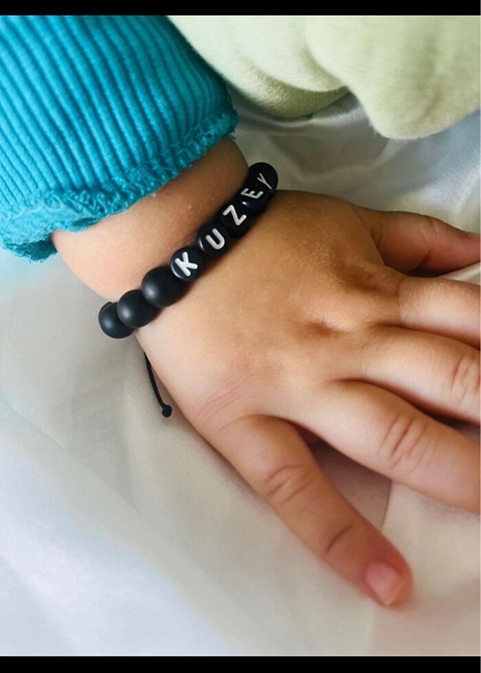 ismi özel boncuk bileklik - Görsel 3