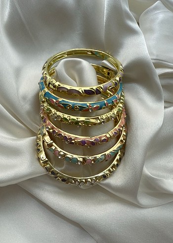Accessorize Renkli İşlemeli Boncuklu Bohem Bilezikler