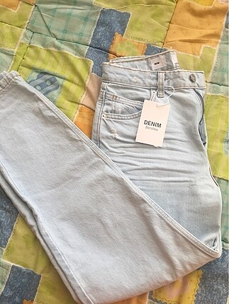 Etiketli Bershka Mom Jean